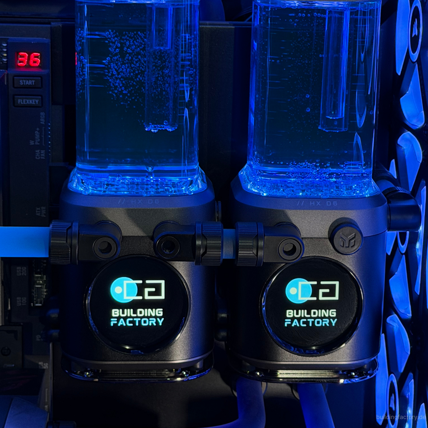 CORSAIR 9000D Custom Build / Dual Loop / Mo-Ra Anschlüsse / Direct die