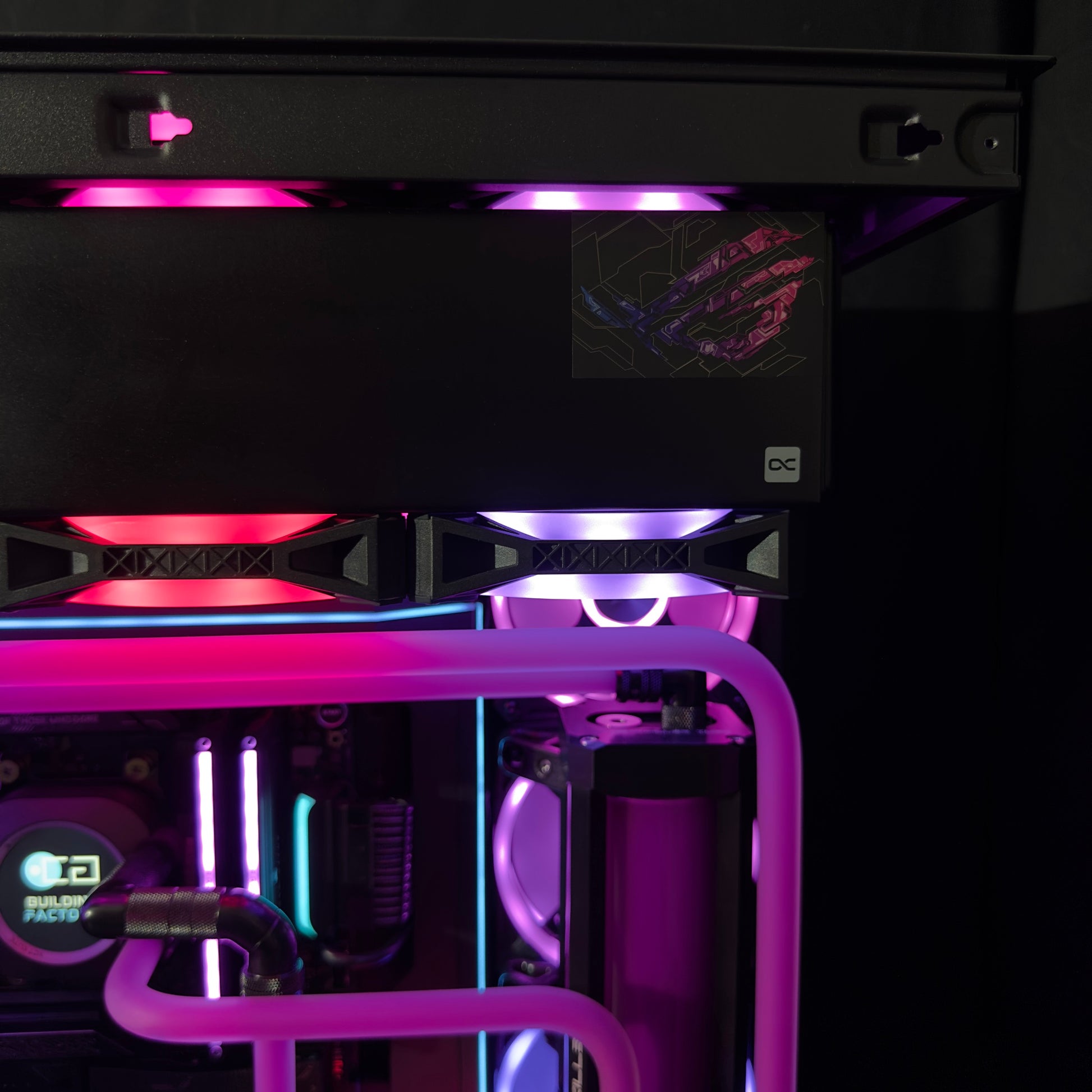 High-End Gaming PC Custom Wasserkühlung Sticker
