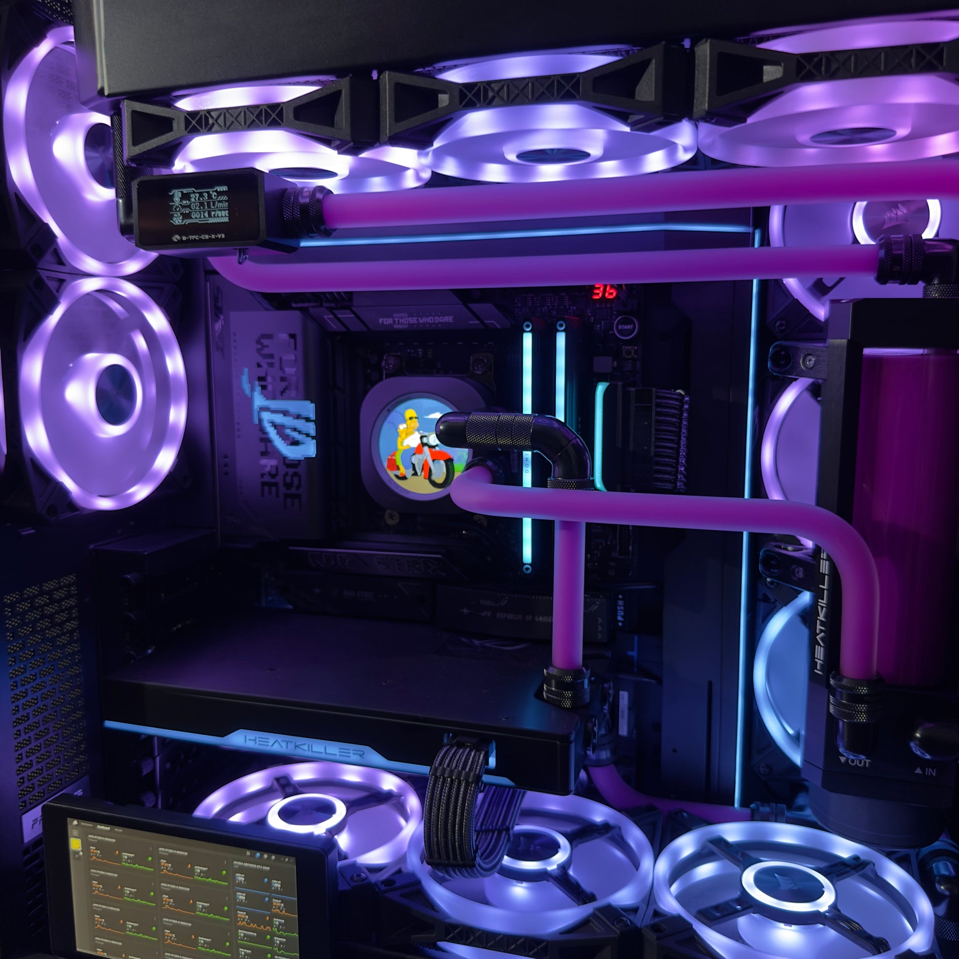 High-End Gaming PC Custom Wasserkühlung Sotfware 