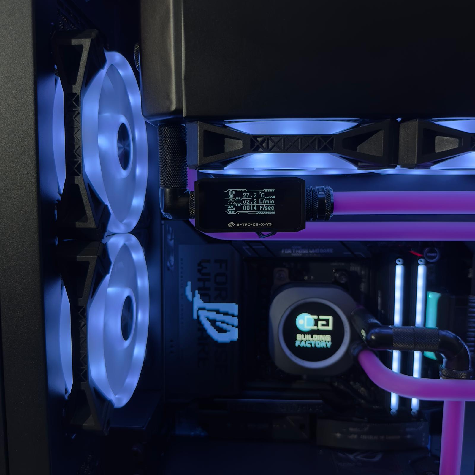 High-End Gaming PC Custom Wasserkühlung Corsair XC7  LCD