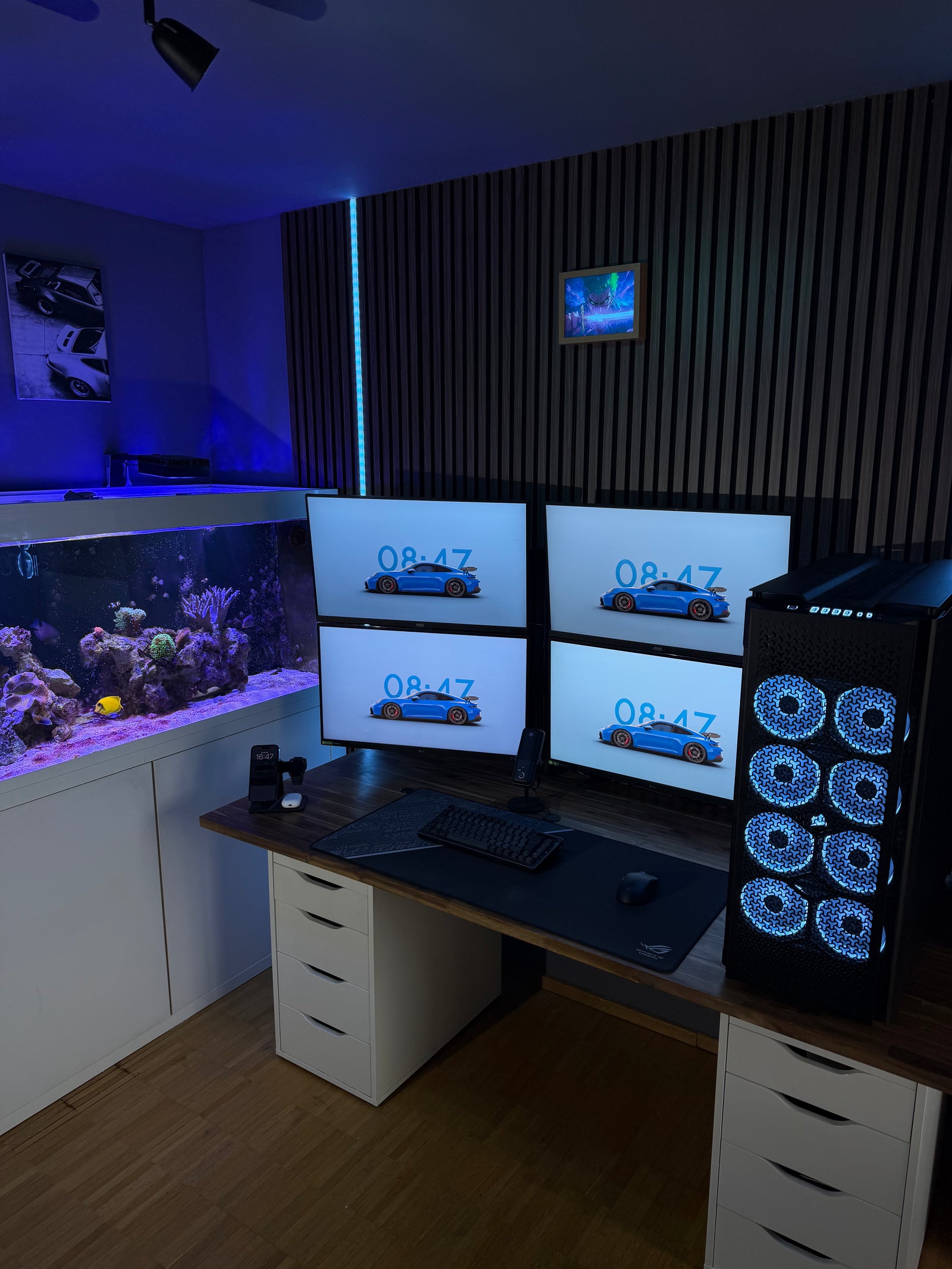 Buildingfactory Raumprojekt mit Gaming-Setup, Medienbereich und individueller Gestaltung